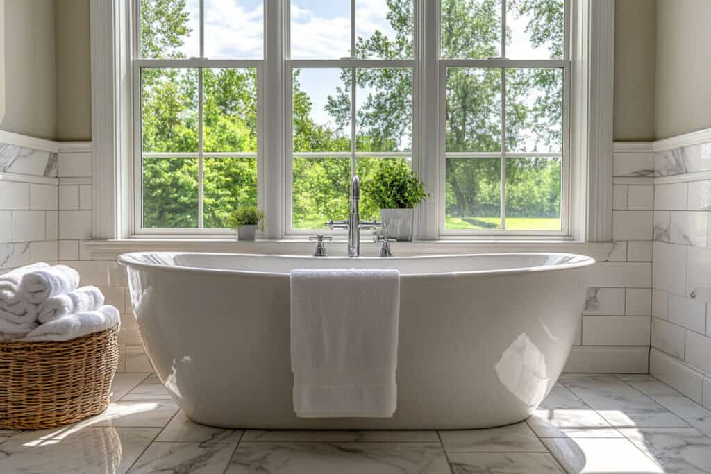 Clean bathroom